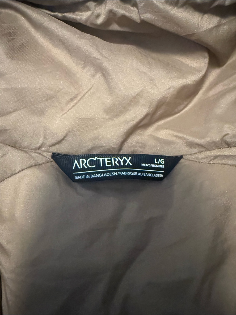 Arc'teryx Men's Atom LT hoodie size L canyon beige - Picture 3 of 6